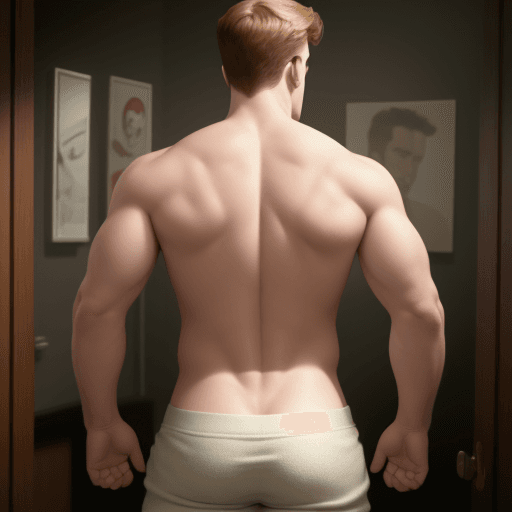 AI generated: chris evans, butt, undressed 
