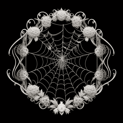 AI generated: logo spider web include "la toile" music studio creation