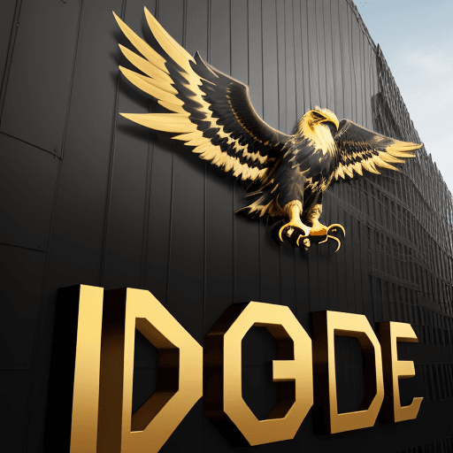 AI generated: create Full HD logo for construction company, main color is black, no word, Golden buildings inside ...