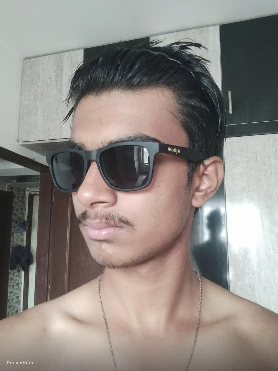 AI generated: Face acodig 6 sunglasses frame 