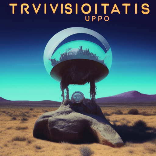 AI generated: travis Scott utopia album cover but with a alien
