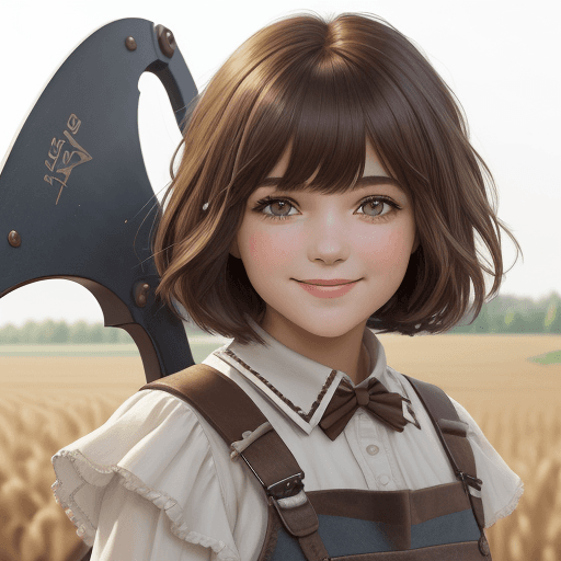 AI generated: (Masterpiece, best quality), bust up view,  close-up,Fringe bangs with long layers haircut, 15 year ...