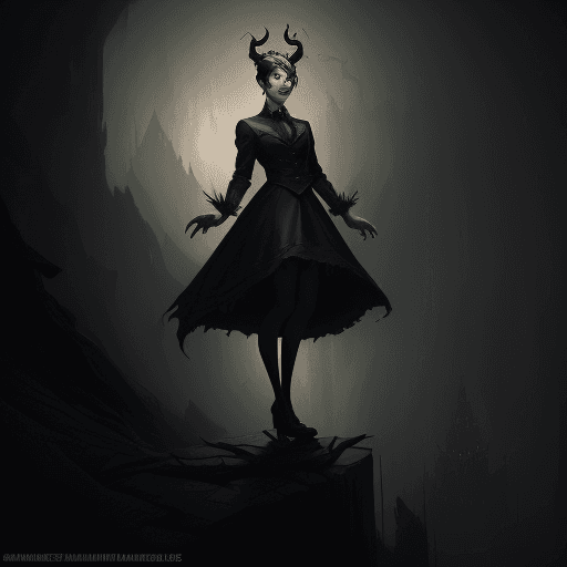 AI generated: As you stand upon the edge hanging in the balance and fate may fall down upon you while the devil is...