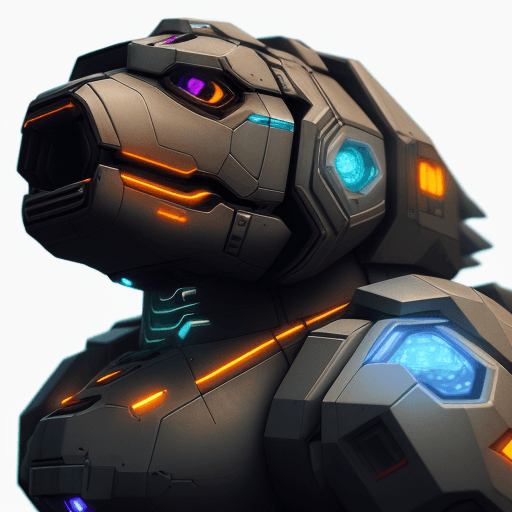 AI generated: close up cyberpunk mecha Shar-Peidog, futuristic, highly detailed, made with blender, unreal engine,...
