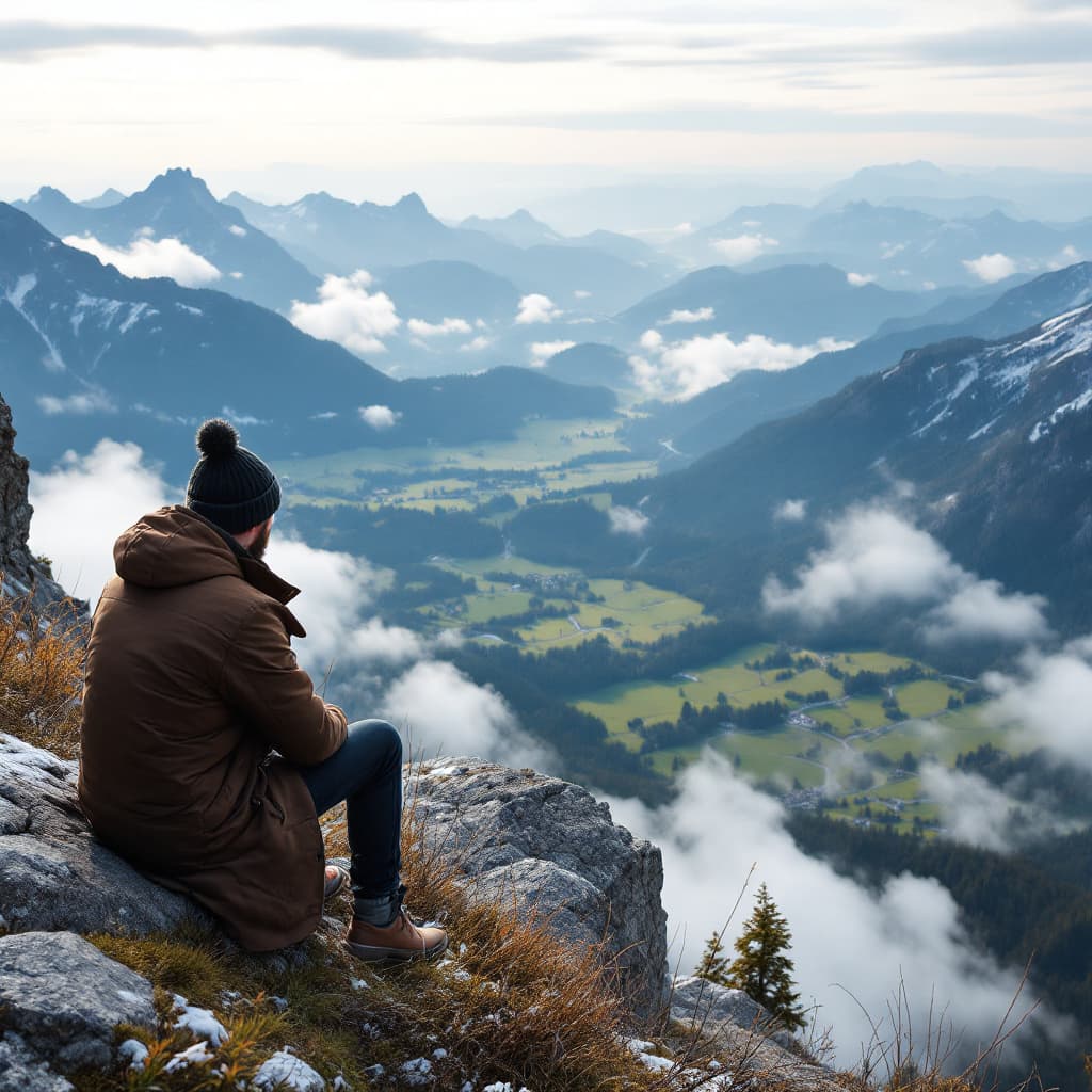 AI generated: steirischer mensch, cooler typ, instagram tauglich, auf der ebnerealm, mehr ebneralm, mit elbnerlm j...