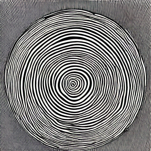 AI generated: Line drawing of a nexus, line art, smooth lines, shading