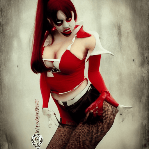 AI generated: 
Vampirella Ella Normandy from Warren Publishing, beautiful charismatic girl, athletic body, gorgeou...