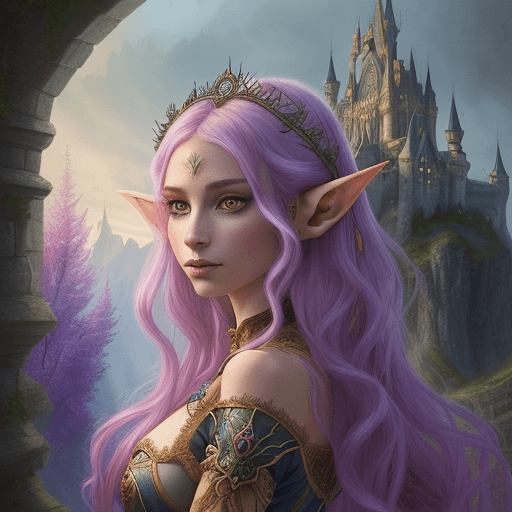 AI generated: A stunningly detailed (((portrait poster))) in the (((fairy tale fantasy style))) featuring a beauti...