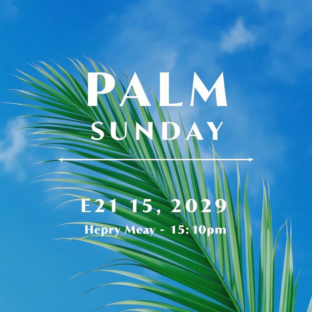 AI generated: Palm Sunday
