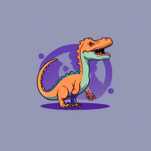 AI generated: generates a logo for a vape company, its colors are Blue, lilac, and orange. Must have orange animat...