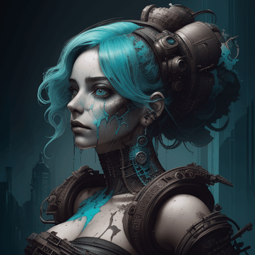 AI generated: the best of the art gallery's, in the style of oliver wetter, alberto seveso, cyberpunk dystopia, da...