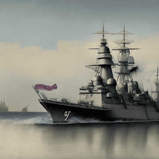 AI generated: A warship