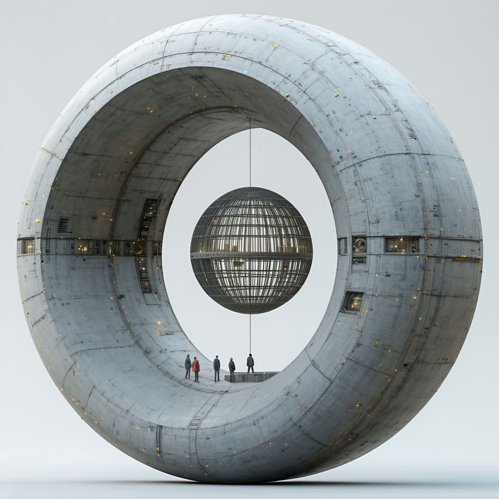 AI generated: • Central Cylinder: Imagine a straight, horizontal cylinder. This is the main body of the shape.

• ...