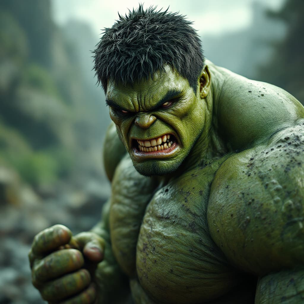 AI generated: Marvel Hulk shakes biceps , 8k,
playstation 5 graphics, ultra realistic, creepy realism