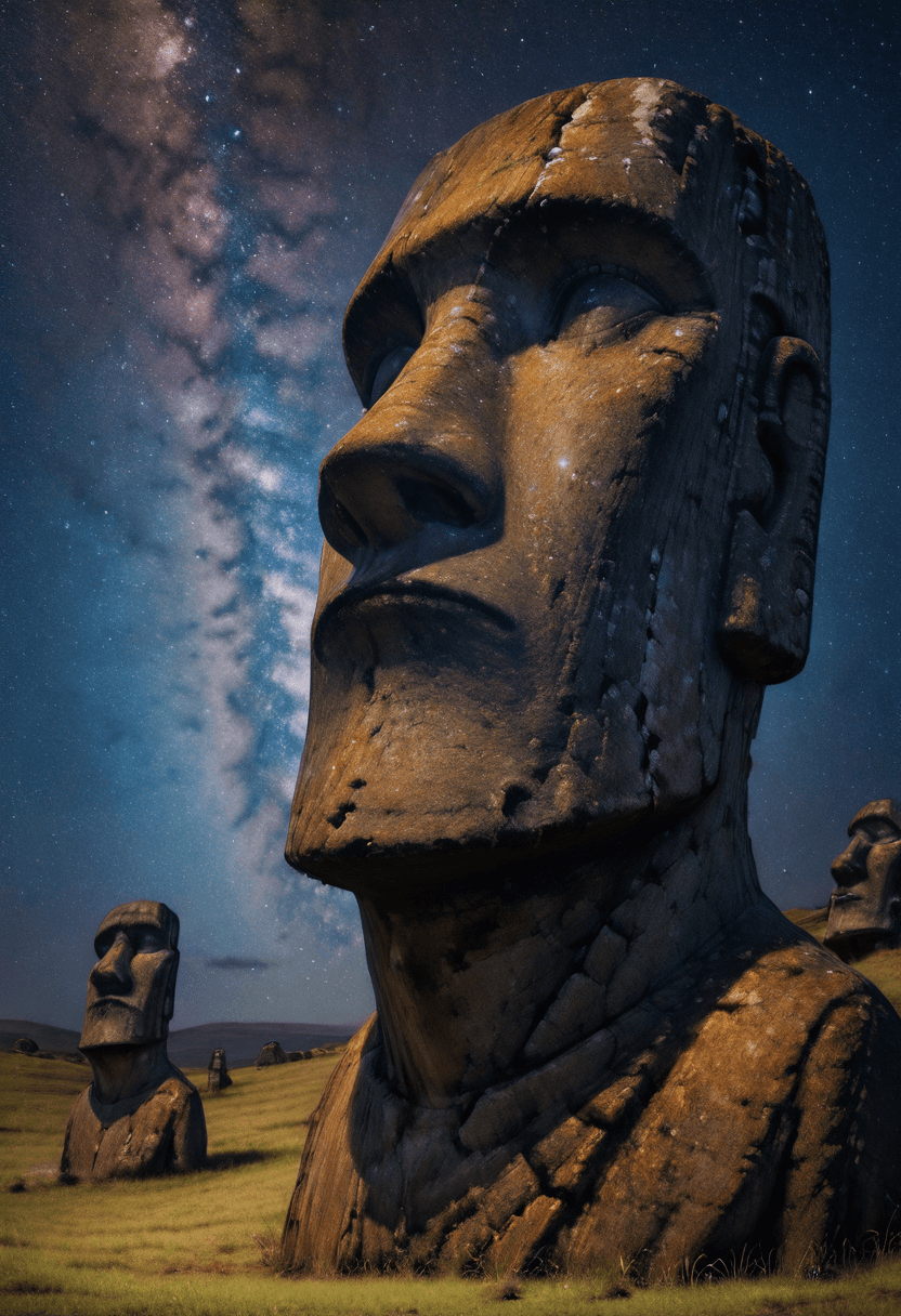 Moai Statue: Easter Island (Rapa Nui, Chile) [IL]