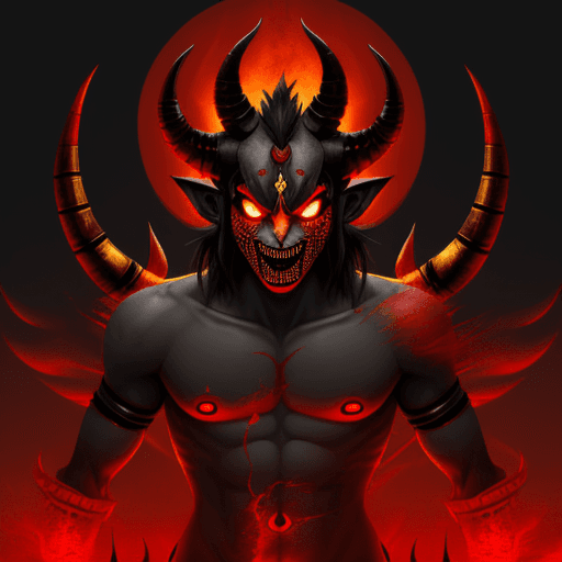 AI generated: narakasura the demon