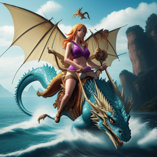 AI generated: masterpiece, award winning, best quality, high quality, extremely detailed, cinematic shot, Nami fro...