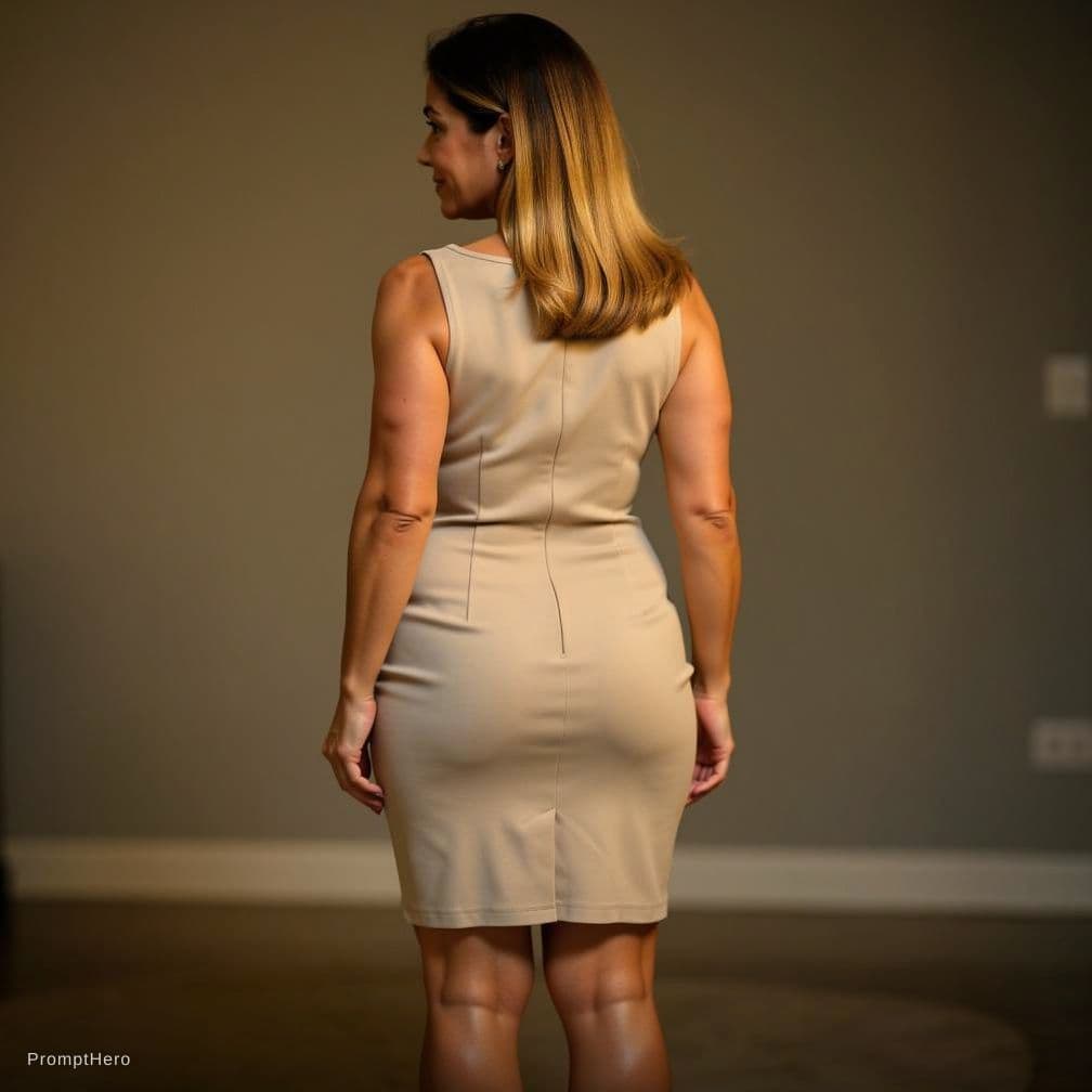 AI generated: ALife-like woman in her 40s, pure, nude+, light-olive skin tone, nude+, well defined legs, big thigh...