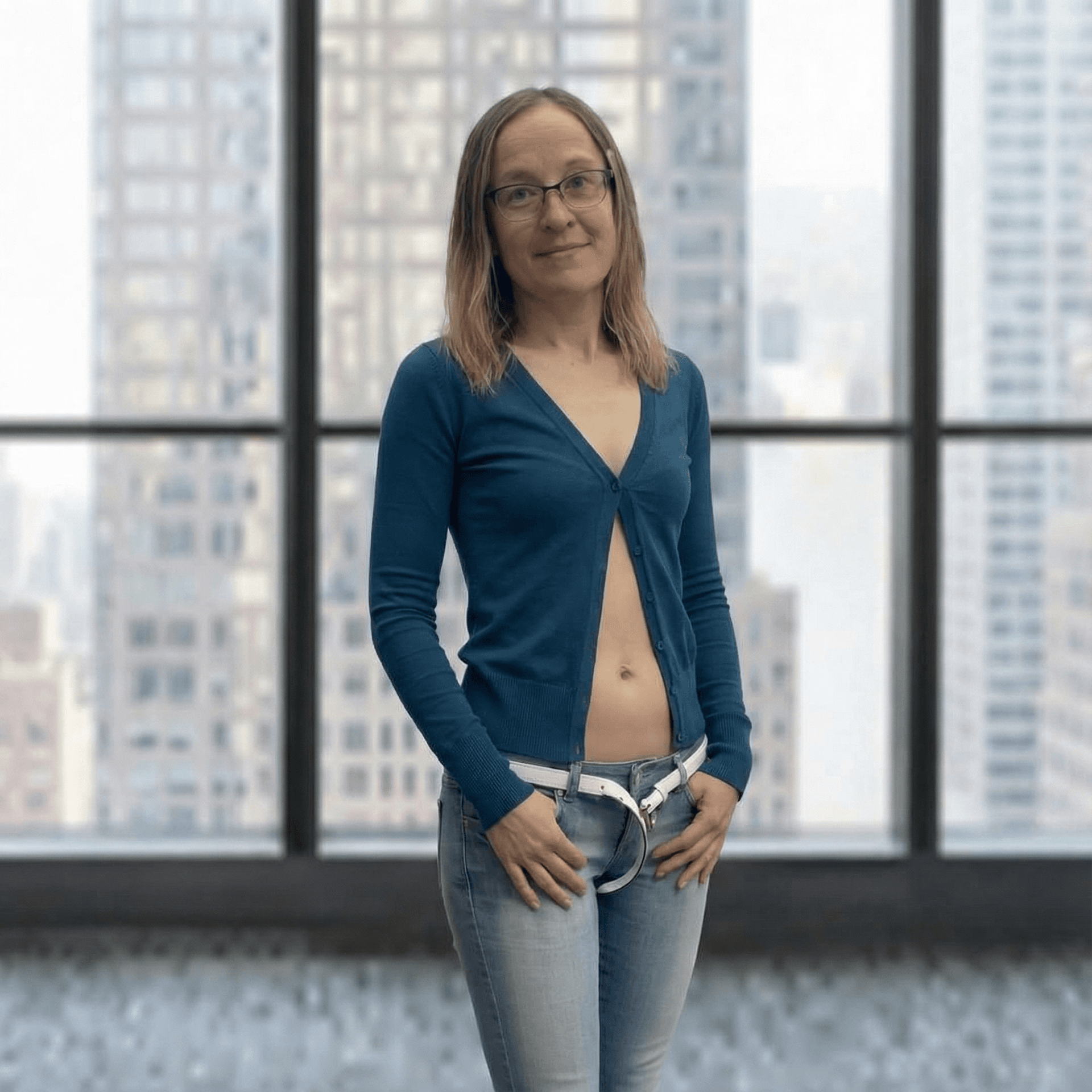 AI generated: Modify pose and subtle changes to facial exoression