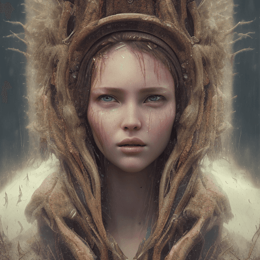 AI generated:  A determined  beautiful Girl  very detailed, rendered in octane, wet, dense atmospheric, epic, dram...