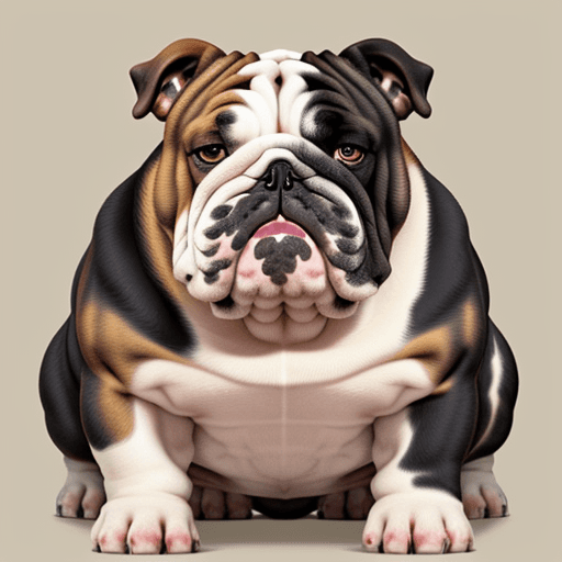AI generated: a picture of delightful-looking  bulldog.