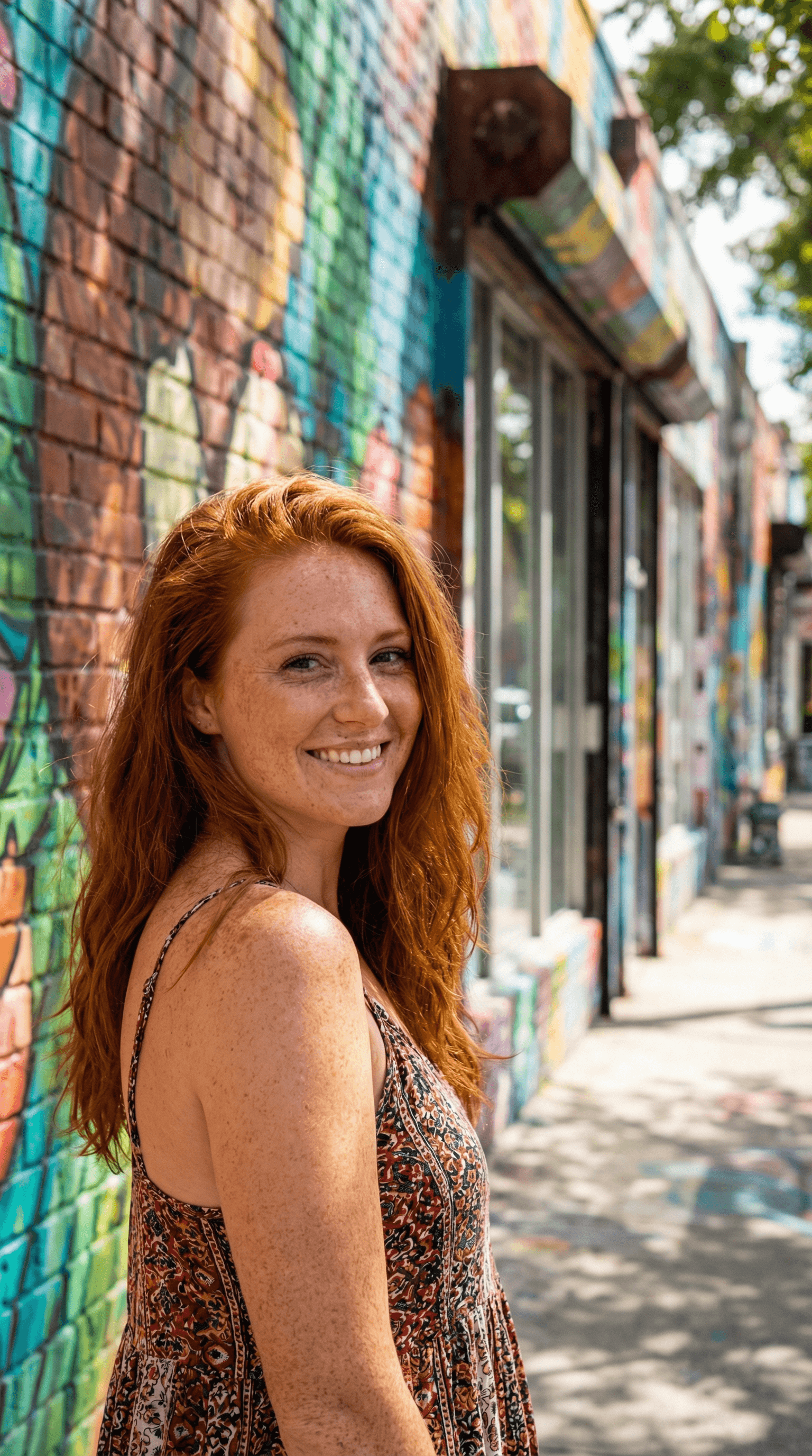 AI generated: Photo realistic fully nude redhead Irish woman with distinct freckles and cartoonishly large breasts...