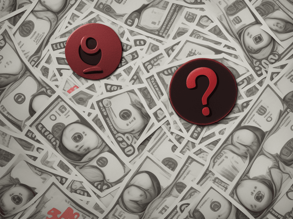 AI generated: This thumbnail is eye-catching for  a picture of a red question mark in the center of some hundred d...
