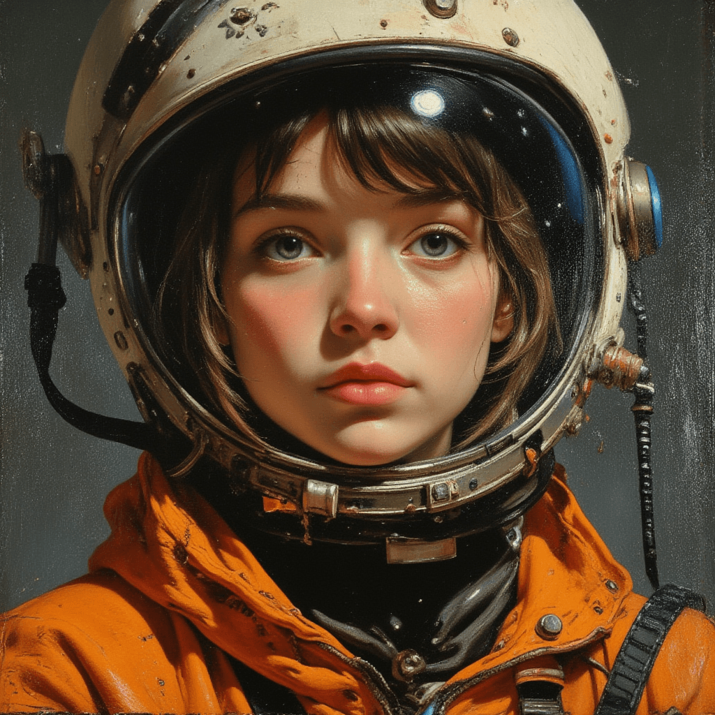 AI generated: A wA whimsical soft digital painting, masterpiece, high quality, Oil Painting, a young teen female s...