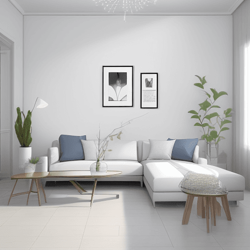 AI generated: Minimalist ve modern bir reklam ajansı web sitesi arka plan görseli oluşturun. Monokrom renk paleti ...