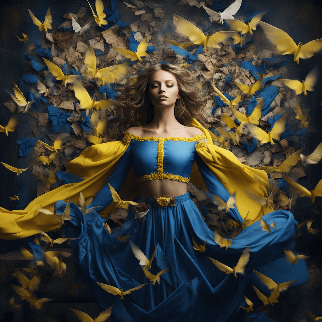 AI generated: Ukraine's Independence Day