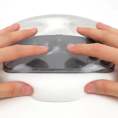 AI generated video: {
  "prompt": "Extreme close-up ASMR-style video of a large, glossy white gelatin dessert on a spot...