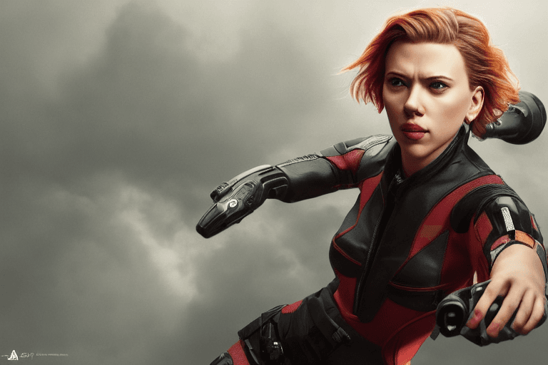 AI generated: scarlett  Johansson, riding on dick octane render, trending on artstation,t symmetrical artwork. cin...