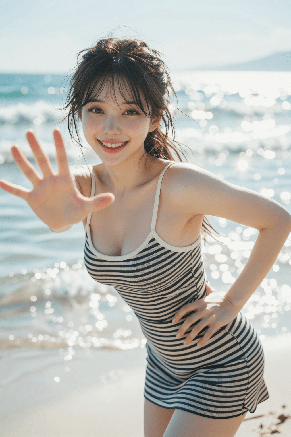 AI generated: A photorealistic, ultra-detailed, and cinematic lifestyle photograph of a stunningly beautiful young...