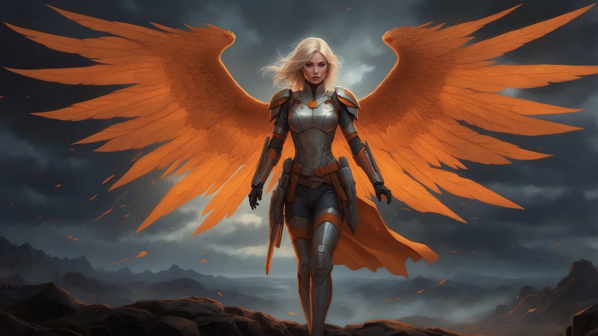 AI generated: Highly detailed, dramatic digital illustration in a comic book style. The layout features a central ...