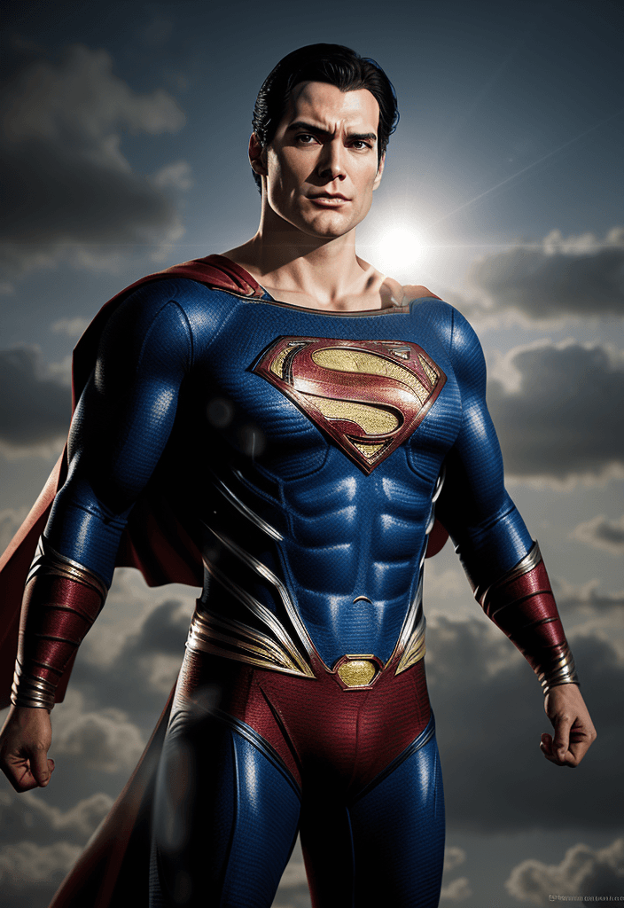 AI generated: Superman as a businessman, realistic, dramatic light