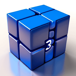 AI generated: a logo that represents a blue 3D cube with written in front of Compt3D in blue  