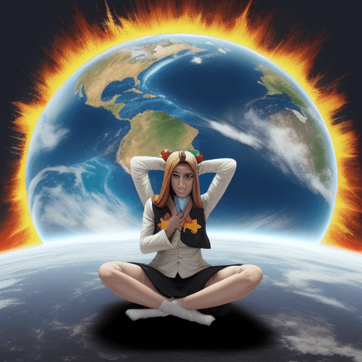 AI generated: Paz sin destruir  el mundo