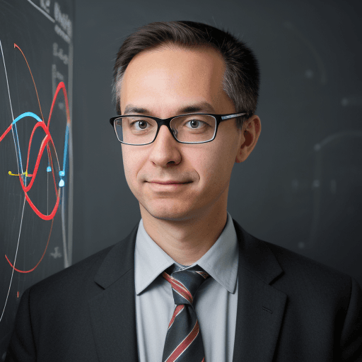 AI generated: physics teacher in the modern world