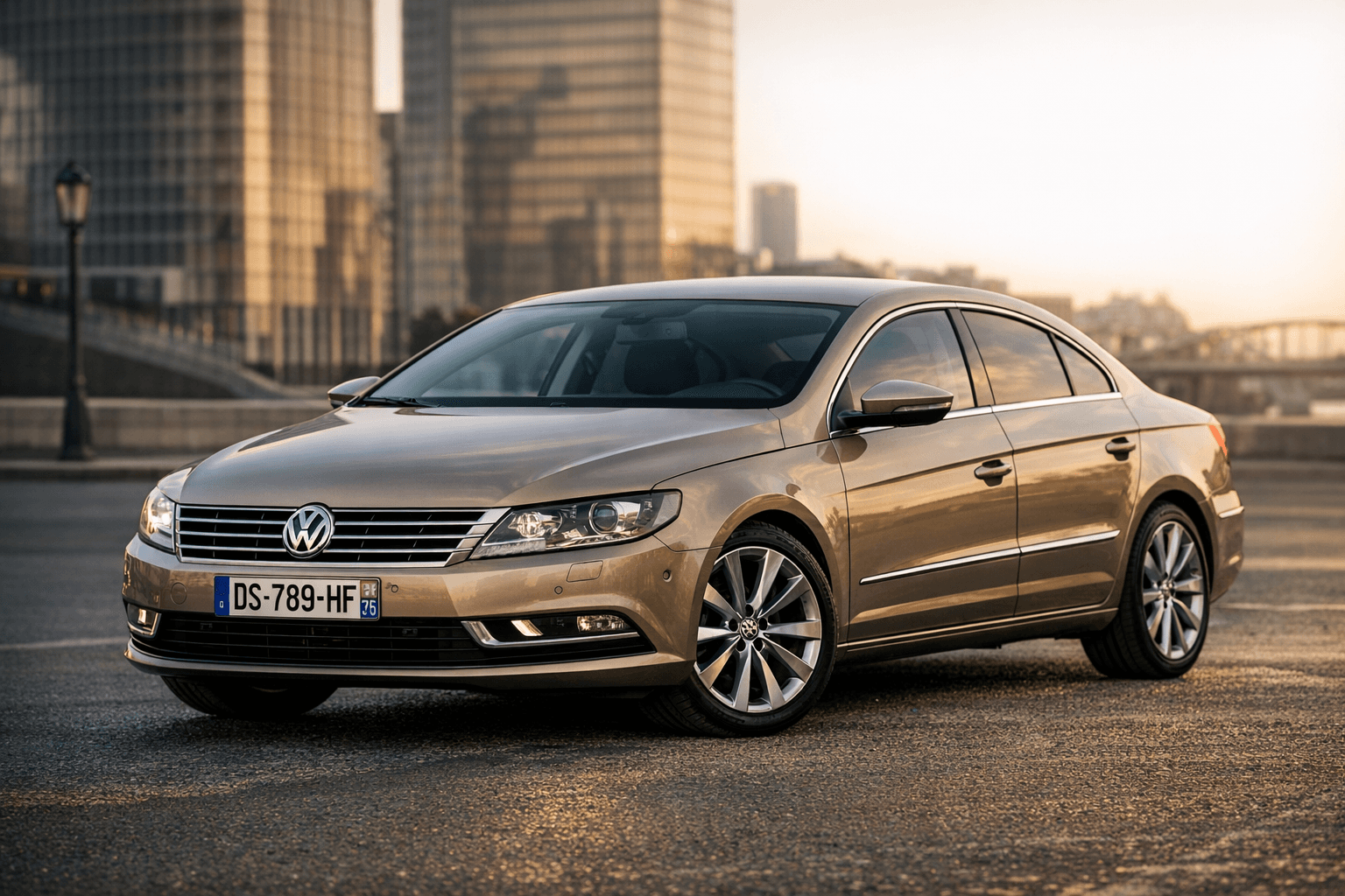 AI generated: Ultra-high-resolution, photorealistic image of a 2013 Volkswagen Passat CC 1.4 TSI 160 Carat Edition...