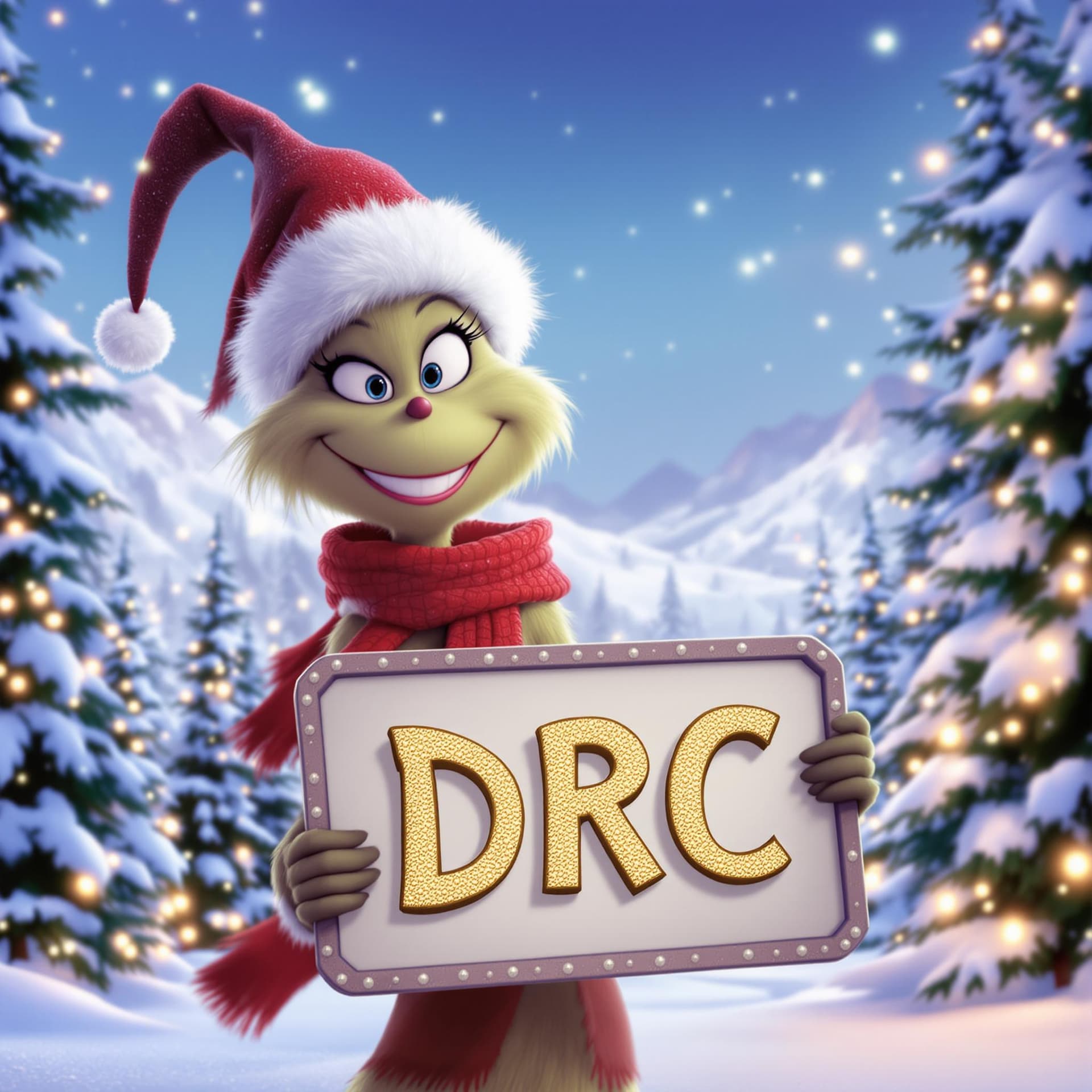 AI generated: The image is a digital illustration of the character DRC from the animated movie "The Grinch." DRC i...