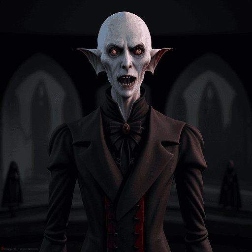 AI generated: Nosferatu A Symphony of Horror, daz3d, by artificial nightmares
