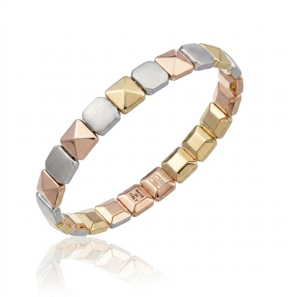 AI generated: same style bangle but new design suitable to all of 18k gold colors and able to casting 