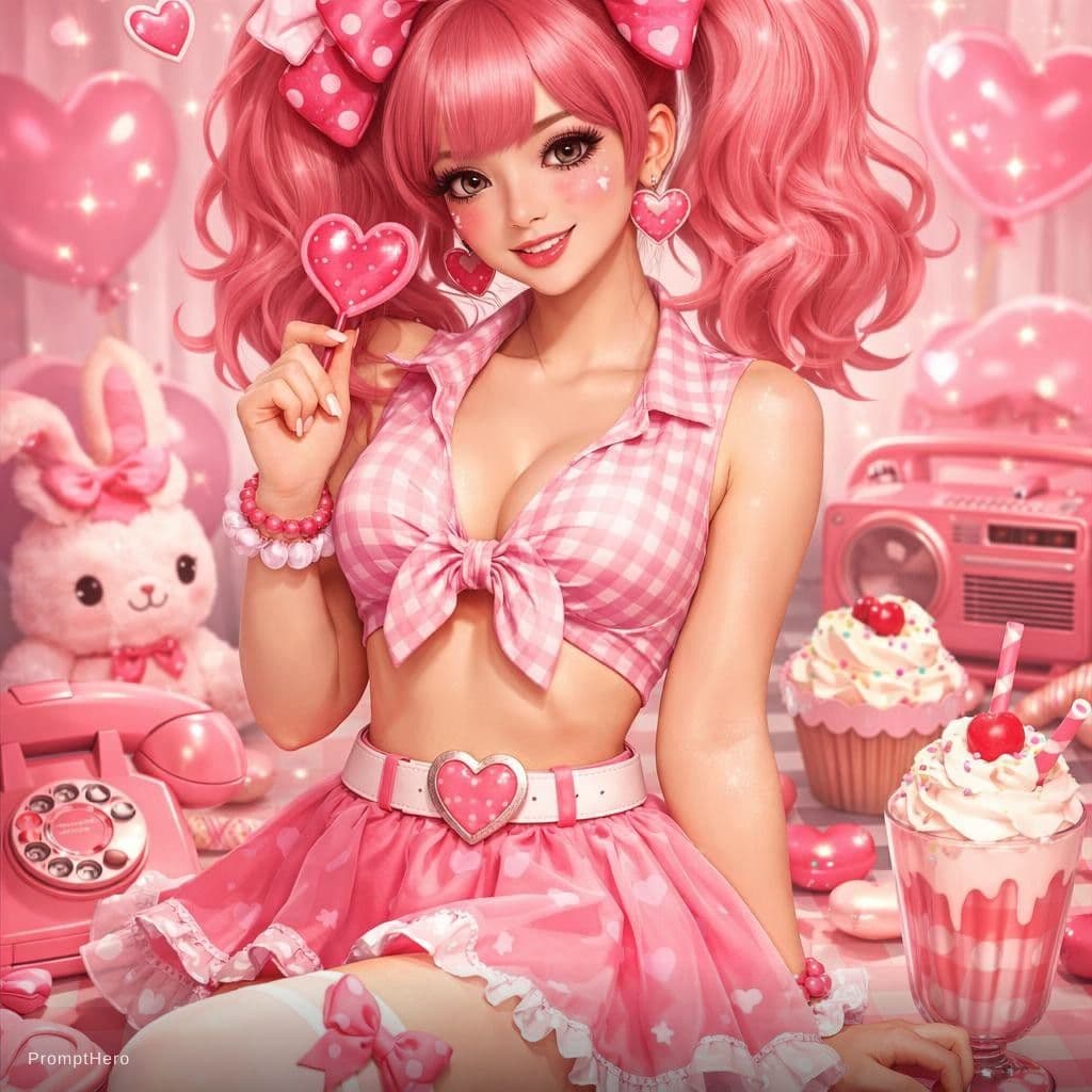 AI generated: piny girl