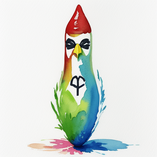 AI generated: peaccock art in watercolor
