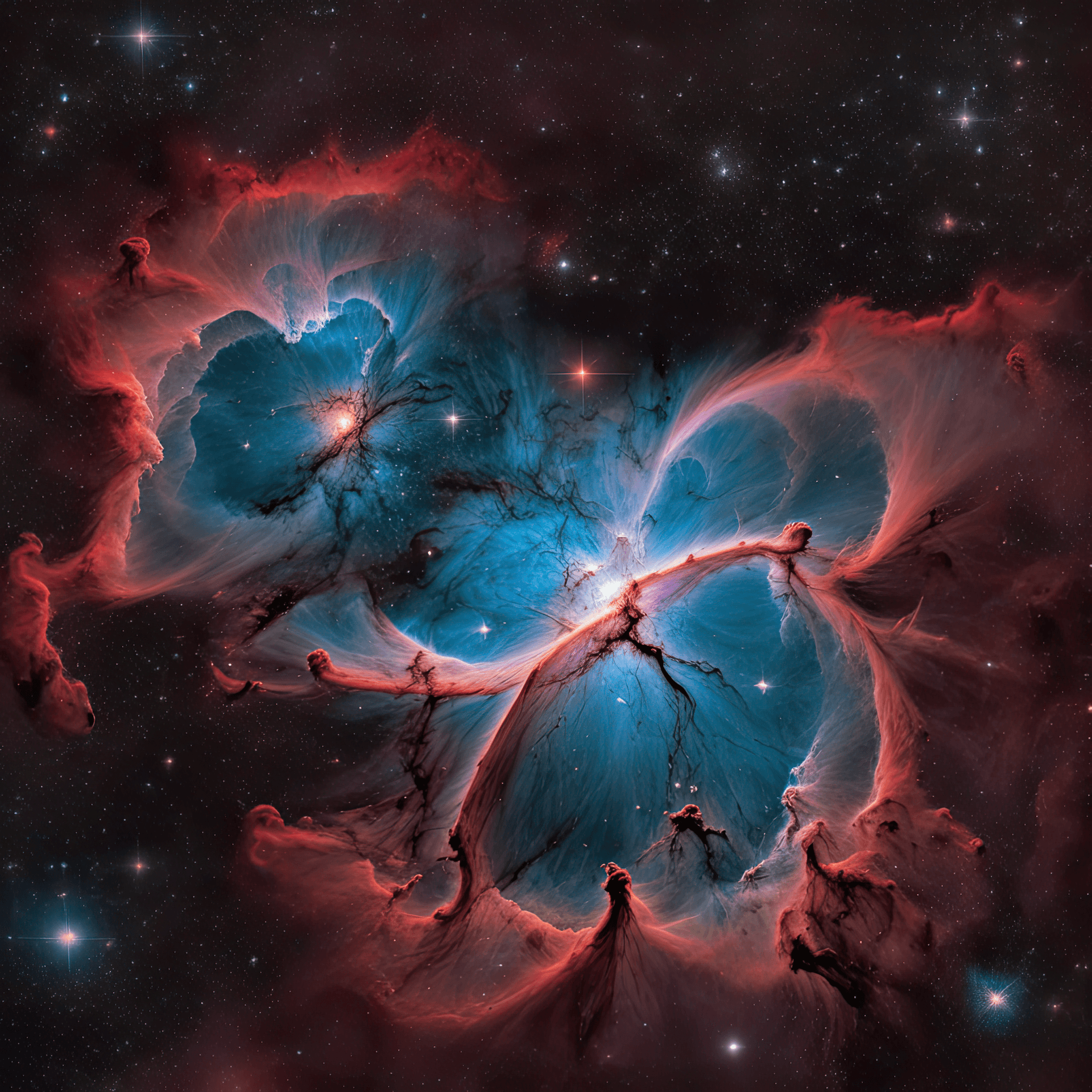 AI generated: In the vast expanse of the cosmos a breathtaking (nebula:1.3) dances in the velvet void| vibrant hue...