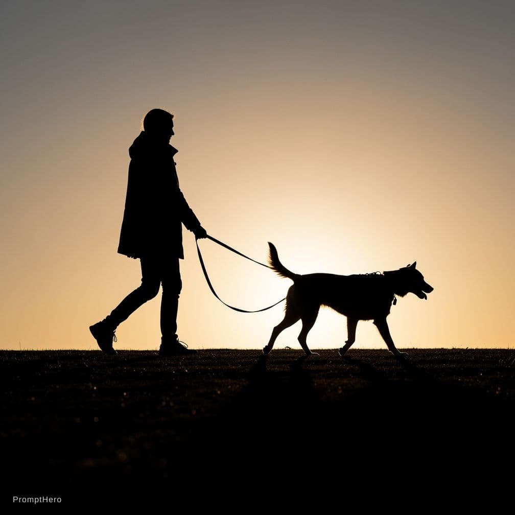 AI generated: walked nude on leash
