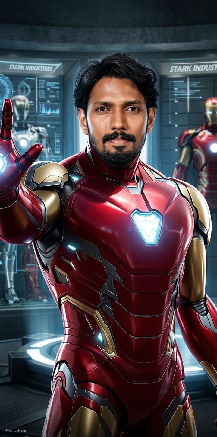 AI generated: In iron man suite