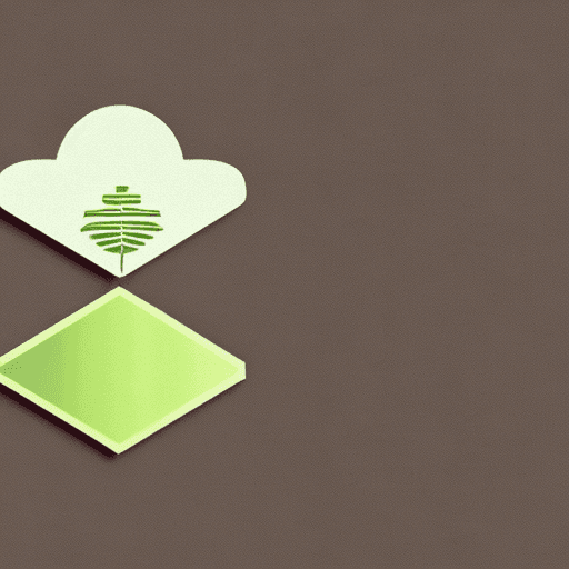 AI generated: a minimalist logo with sap green color, off white background, and a symbol of a tree, leaf, or geome...