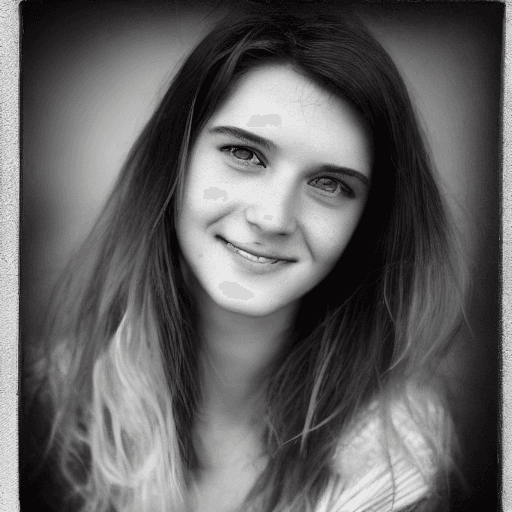 AI generated: (close-up, editorial photograph of a 21 year old woman), (highly detailed face:1.4) (smile:0.7) (bac...