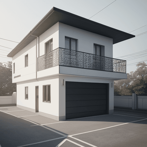 AI generated: 2 floor house . octane render, trending on artstation,t symmetrical artwork. cinematic, hyper realis...
